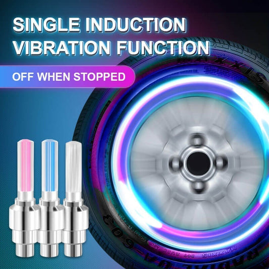 🌈 💡 Wodoodporne światła LED do kół 【✨ 1+3 gratis】