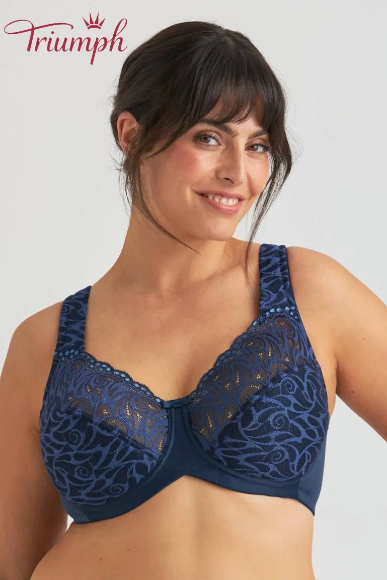 Triumph - 🔥Zestaw biustonosza z usztywnianymi miseczkami Flame Padded, trzyczęściowy