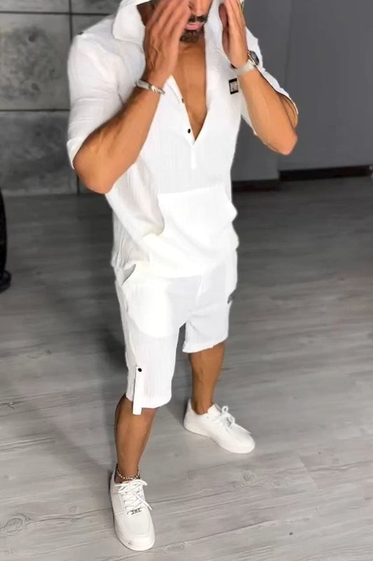 Niezwykły kaptura męski dwuczęściowy zestaw