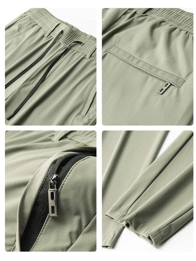 Ultracienkie, oddychające spodnie z jedwabiu lodowego