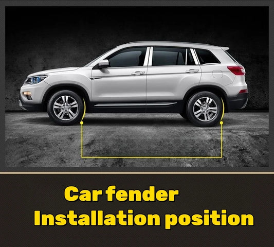 Błotniki samochodowe przeciw piaskowaniu skutecznie chronią lakier samochodu (4 sztuki)