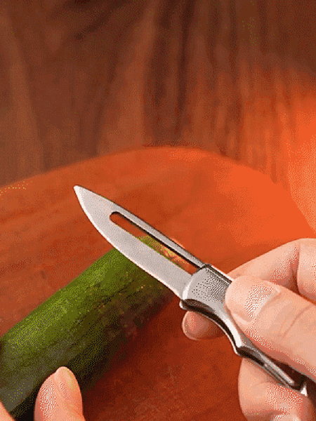 Outdoor mini metalowy nóż składany mechaniczny wykonany w całości ze stali