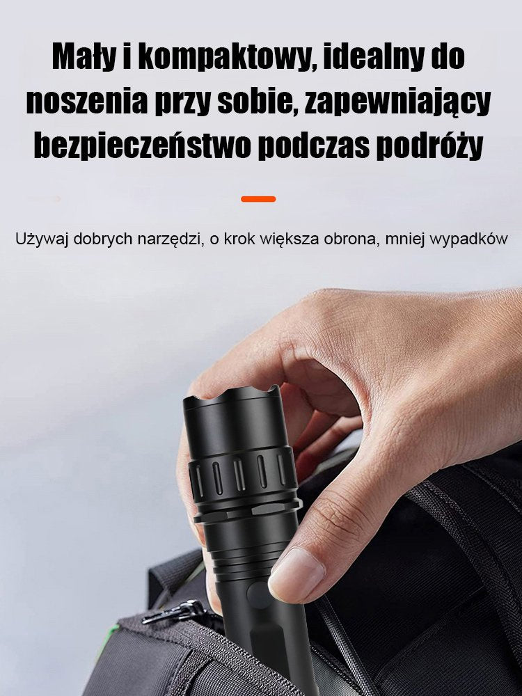 【2w1】Latarka paralizator do samoobrony