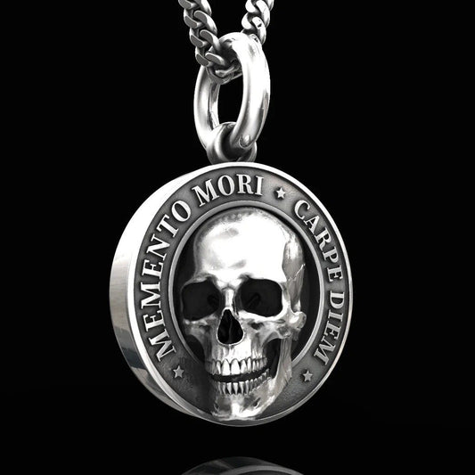 🔥Wisiorek z czaszką Memento Mori
