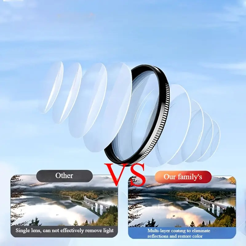 Filtr Heysliy 52mm CPL do telefonu z klipsem