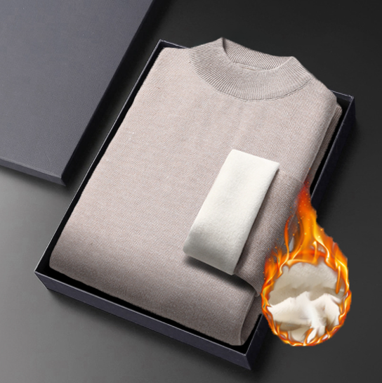 Zimowy męski sweter z golfem