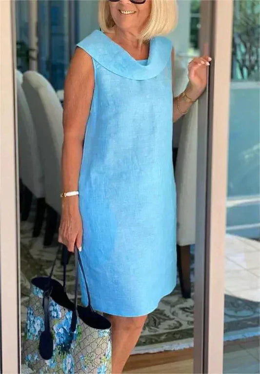 💖Limitowana wyprzedaż 49% TANIEJ💖Letnia sukienka z kołnierzykiem z falbanką