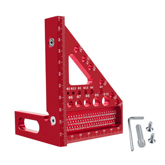 🔥Aluminiowy trójkąt i kwadrat do obróbki drewna🛠️📐