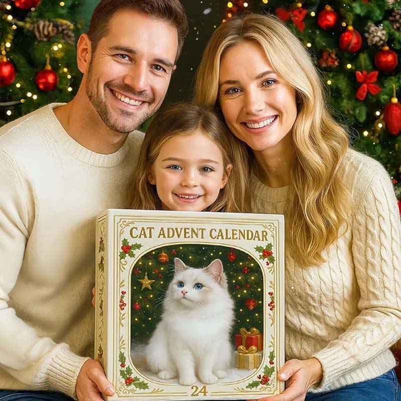 【🎁Oferta świąteczna🎄】Kalendarz adwentowy dla miłośników kotów na rok 2025