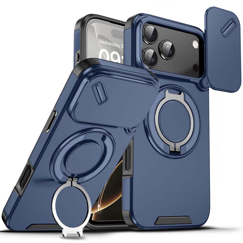 🔥Magnetyczne etui na telefon z podstawką w kształcie pierścienia do iPhone'a✨