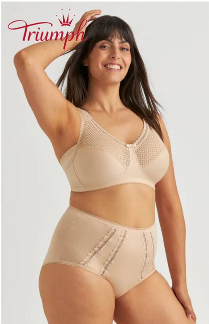Triumph - komplet 3-częściowy 🔥 Wygodny koronkowy biustonosz z nadrukiem