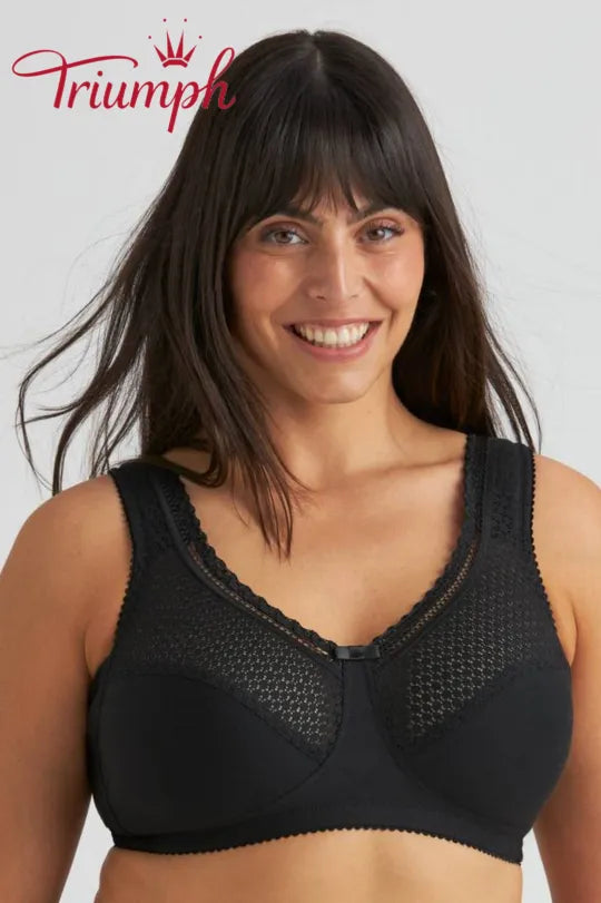 Triumph - komplet 3-częściowy 🔥 Wygodny koronkowy biustonosz z nadrukiem