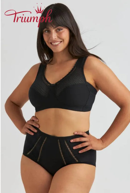 Triumph - komplet 3-częściowy 🔥 Wygodny koronkowy biustonosz z nadrukiem
