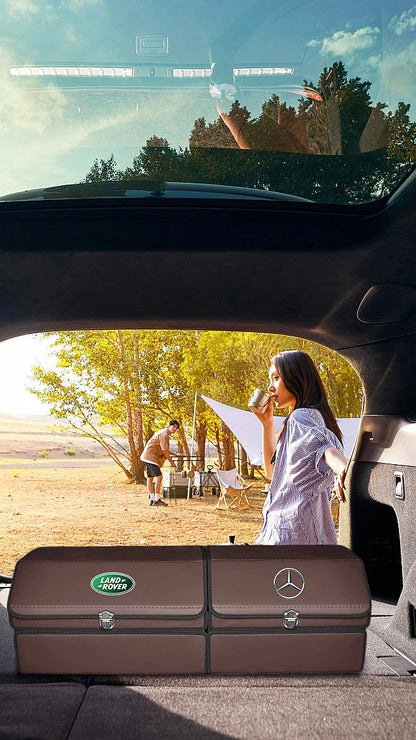 Skórzany schowek do bagażnika samochodowego