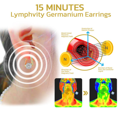 (OSTATNI DZIEŃ WYPRZEDAŻY - 60% ZNIŻKI) ❤️ Kolczyki Lymphvity MagneTherapy Germanium