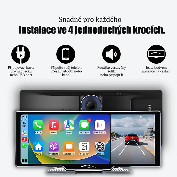 Inteligentny system audio i wideo w postaci tabletu samochodowego (model Pro MaxTM 2025).