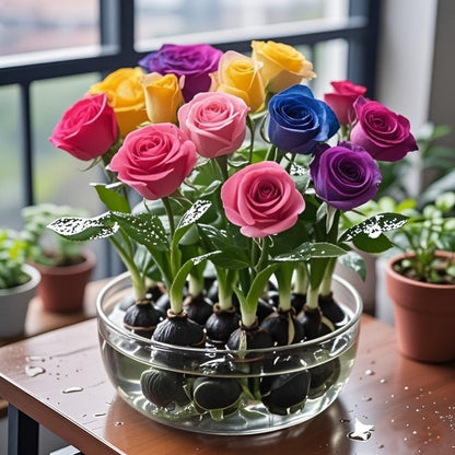 ✨Hydroponiczne cebulki róż – zachwycająco pachnące🌹Można uprawiać w wodzie lub glebie