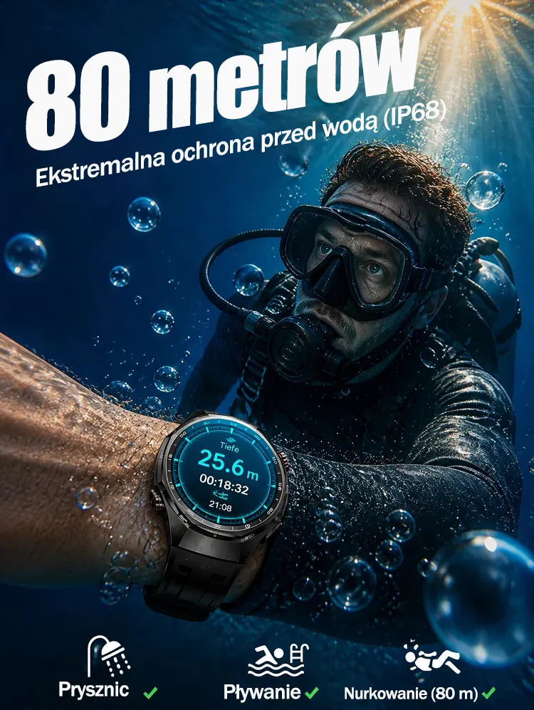 Smartwatch GT6pro z funkcją połączeń Bluetooth