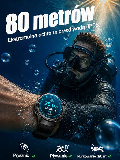 Smartwatch GT6pro z funkcją połączeń Bluetooth