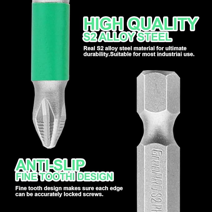 Zestaw wierteł do wkrętaków o dużej wytrzymałości magnetycznej