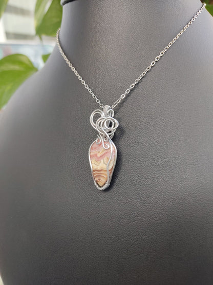 Naszyjnik Rodochrozyt