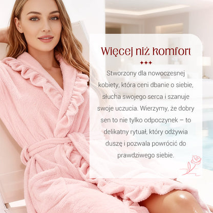 🧖 Miękki i puszysty szlafrok - Materiał przyjazny dla skóry