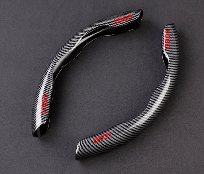 🔥Nowy uniwersalny pokrowiec na kierownicę z włókna węglowego (2 szt.)❗Pasuje do wszystkich modeli