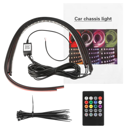 2024 Elastyczne, wodoodporne światła LED RGB do podwozia samochodowego (4 SZTUK)