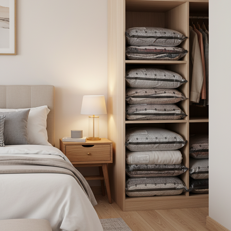 💪🌬️ Torby podróżne do przechowywania próżniowego i przenośny zestaw pompek 👕✨