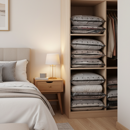 💪🌬️ Torby podróżne do przechowywania próżniowego i przenośny zestaw pompek 👕✨