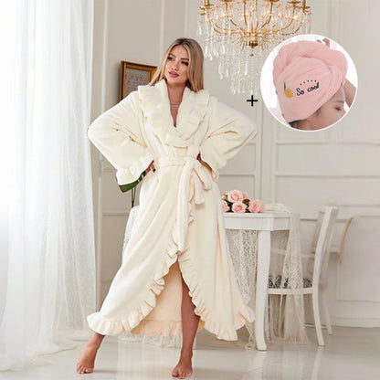 🧖 Miękki i puszysty szlafrok - Materiał przyjazny dla skóry