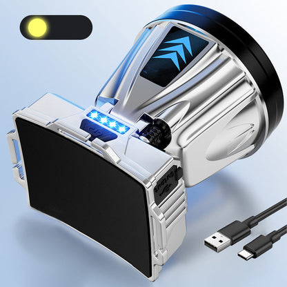 Superjasna, akumulatorowa, mocna latarka czołowa