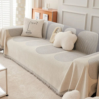 Odwracalny pokrowiec na sofę Chenille