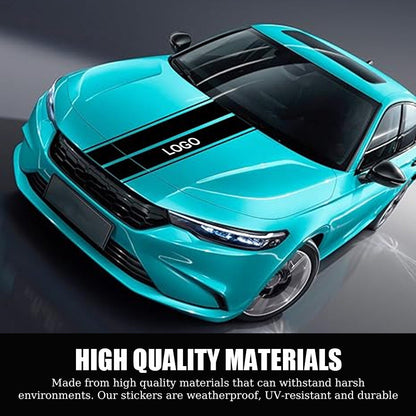 Naklejki samochodowe do dekoracji maski (2 arkusze)