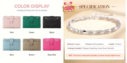 ✨Damski skórzany portfel z wieloma przegródkami i miejscem na karty (kup 1, a 2 dostaniesz gratis)