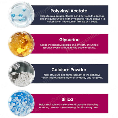 （🔥Kup 1, a 1 dostaniesz gratis🔥）Termoplastyczny klej do protez AdhereDent, trwałe mocowanie protez