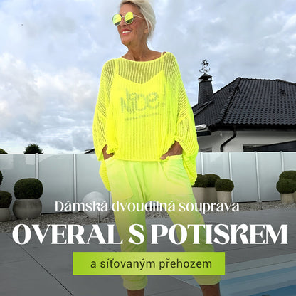 🌸Damski kombinezon + luźny top z wycięciem