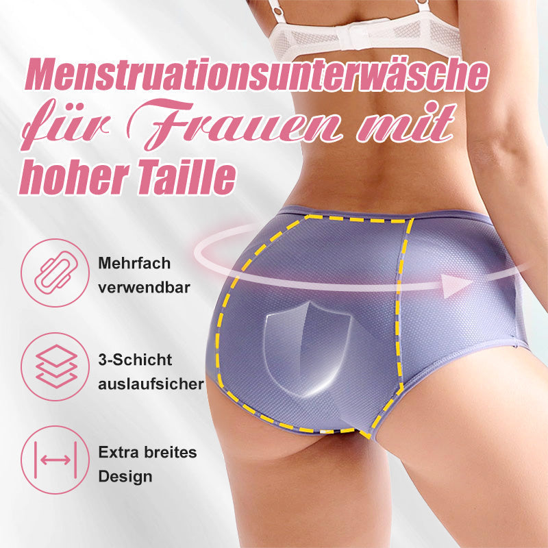 (L-8XL)🌸Kup 2, a 1 dostaniesz gratis🔥Damska bielizna z wysokim stanem i zabezpieczeniem przed przeciekaniem👙