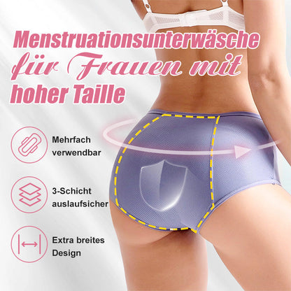 (L-8XL)🌸Kup 2, a 1 dostaniesz gratis🔥Damska bielizna z wysokim stanem i zabezpieczeniem przed przeciekaniem👙