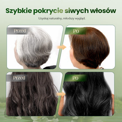 Delikatna roślinna farba do włosów – szybko działająca