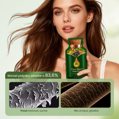Delikatna roślinna farba do włosów – szybko działająca