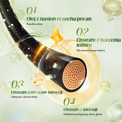 Delikatna roślinna farba do włosów – szybko działająca