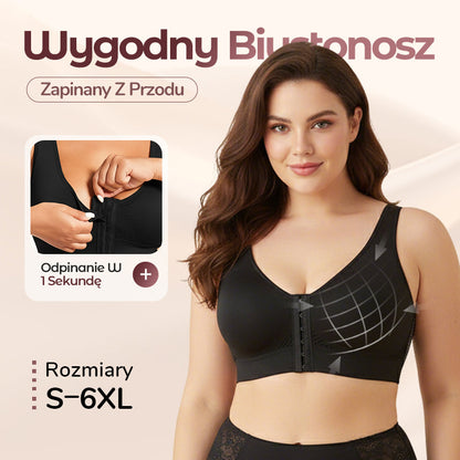 【1+1 gratis】Biustonosz damski bez fiszbin z zapięciem z przodu