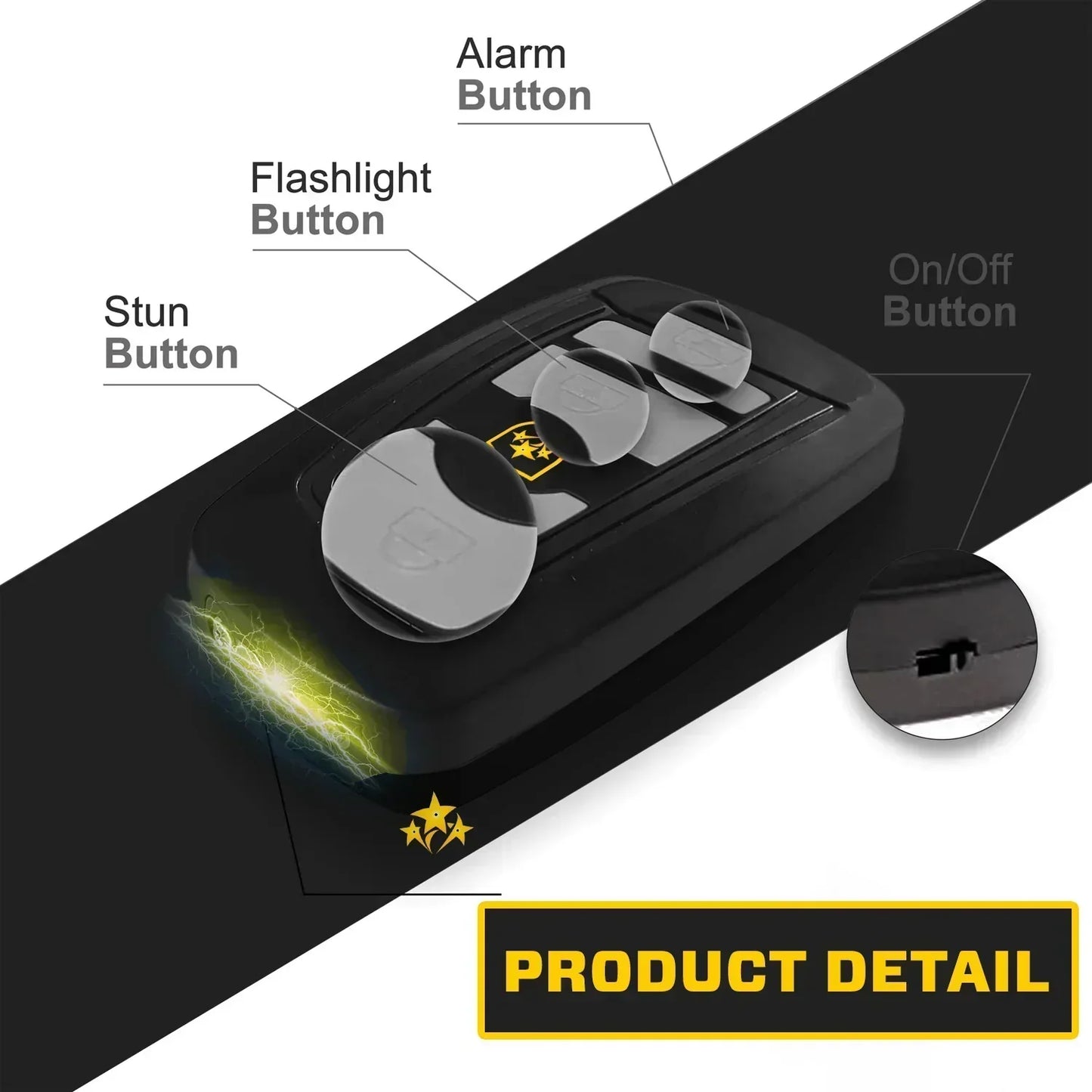 🔥 Ostrzeżenie dotyczące bezpieczeństwa na rok 2025⚡️ VOLTIC V77 3 w 1 – paralizator, latarka i alarm w breloku samochodowym