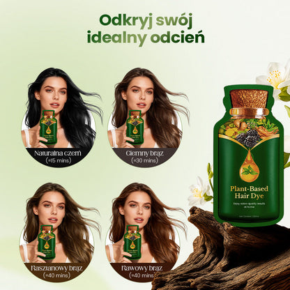 Delikatna roślinna farba do włosów – szybko działająca