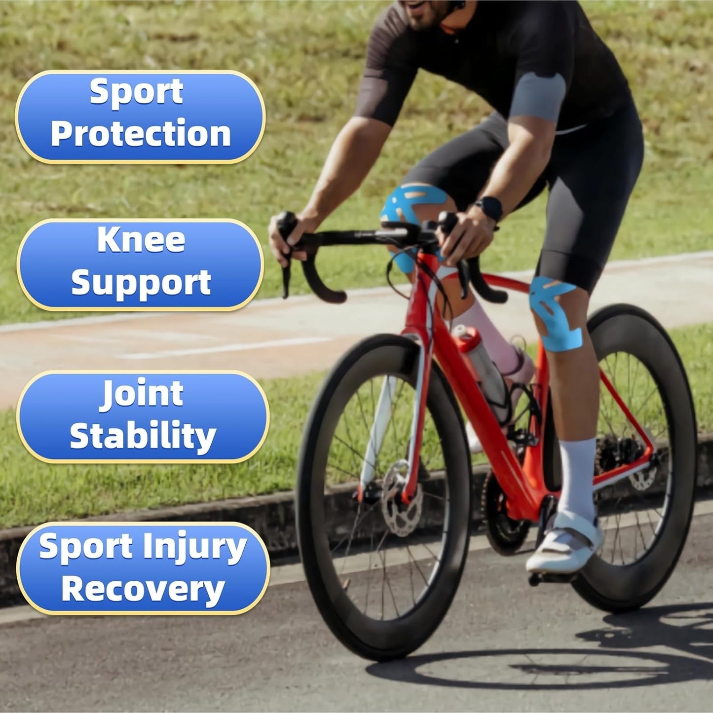 🎁50% ZNIŻKI – wstępnie przycięte taśmy kinezjologiczne na kolana