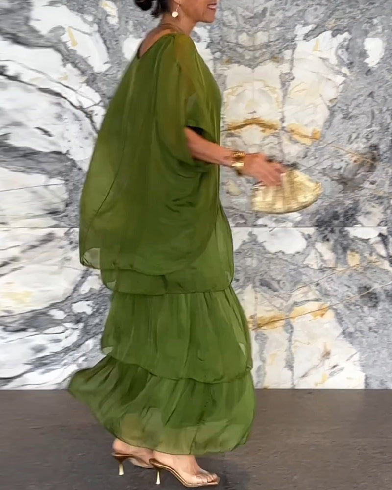 💝Luźna sukienka w artystycznym styl-TAB