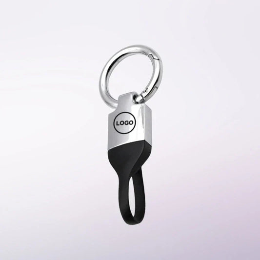 Brelok do kluczy SnapLock™ Tactical Quick-Release — metalowy brelok do kluczy samochodowych bez śrub z wytrzymałym paskiem TPU