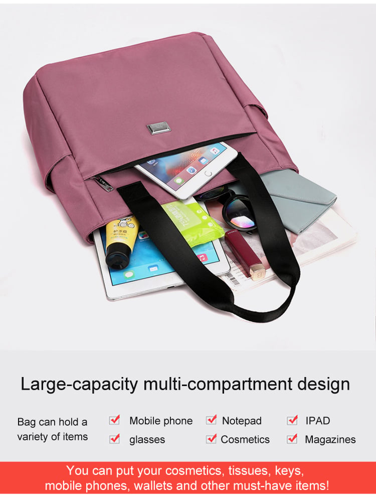 🔥Wodoodporna nylonowa torba na ramię o dużej pojemności i wielu kieszeniach👜