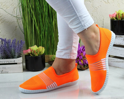 Buty Sportowe Trampki Tenisówki Damskie Orange